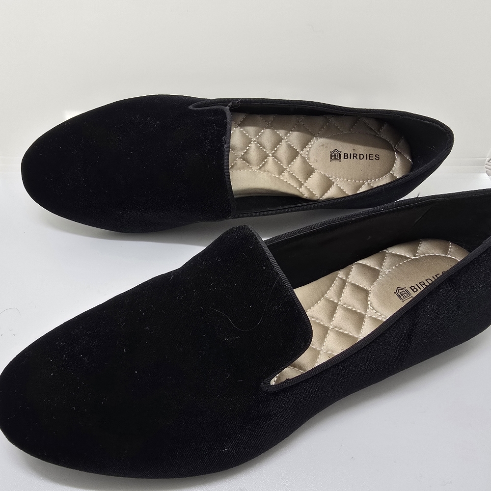 Birdies velvet loafers